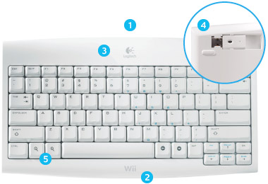 Wii Logitech Cordless Keyboard