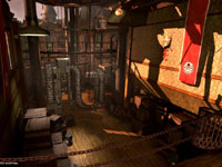 A vivid game environment from Captain America: Super Soldier