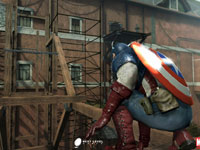 A platforming screenshot from Captain America: Super Soldier