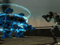 Mech combat in F.E.A.R. 3 Mech combat in F.E.A.R. 3
