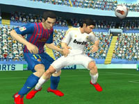 Heading the ball towards the goal in FIFA Soccer 12