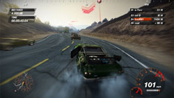 Muscle cars racing on the road in 'FUEL'