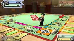 Classic Monopoly board play in 'Monopoly Here and Now: the World Edition' for Wii