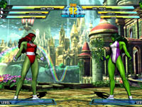 She-Hulk vs. She-Hulk from Marvel vs. Capcom 3: Fate of Two Worlds