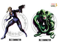 DLC characters Jill Valentine and Shuma Gorath included with the Marvel vs. Capcom 3: Fate of Two Worlds Special Edition