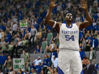 Kentucky player taking heat from the crowd at home in NCAA Basketball 10 Kentucky player taking heat from the crowd at home in NCAA Basketball 10