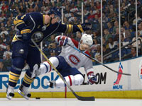 Full contact play on the boards in NHL 12