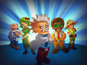 Science Papa and his team in 'Science Papa' for DS