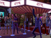 Sims getting crazy on a night out in The Sims 3 for PlayStation 3 Sims getting crazy on a night out in The Sims 3 for PlayStation 3