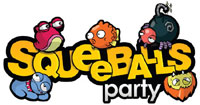 Squeeballs Party game logo Squeeballs Party game logo