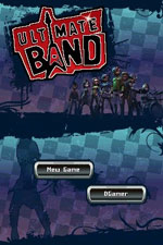 Start screen for 'Ultimate Band' for DS
