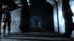 Shadows betraying Violette to Nazi guards in 'Velvet Assassin'