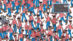 Classic Where's Waldo visual gameplay in Where's Waldo?: The Fantastic Journey for Wii