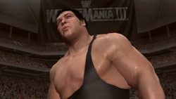 Andre the Giant at WrestleMania III in 'WWE Legends of WrestleMania'