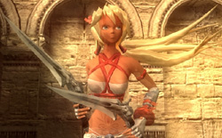 Game heroine Ayumi in 'X-Blades'