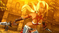 Anime cutscene example of Ayumi in 'X-Blades'