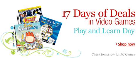 17 Days of Deals in Video Games. Play and Learn Day. Shop now. Check tomorrow for PC Games