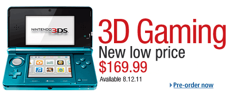 New Low Price--Nintendo 3DS