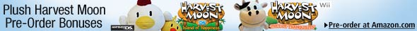 Plush Harvest Moon Pre-Order Bonuses