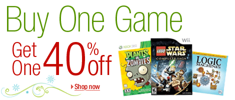 Buy 1 Get 1 40% Off Select Games