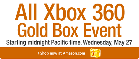 Shop the Amazon Gold Box on Wednesday, May 27 for Xbox 360 Deals all Day Long