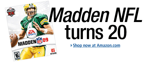 Free $10 Amazon Gift Card when you pre-order Madden NFL 09