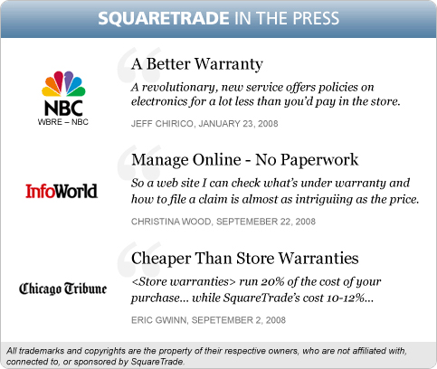 SquareTrade in the Press - a revolutionary new service