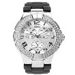 GUESS Women's Black Rubber Strap Watch