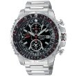 Seiko Men's Flight Computer Silver-Tone Watch #SNAD05