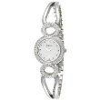 Bulova Women's Crystal Pendant and Bangle Watch Boxed Set White Pearlized Dial Watch #96X003
