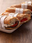 Goat Cheese and Roasted Vegetables on a French Baguette