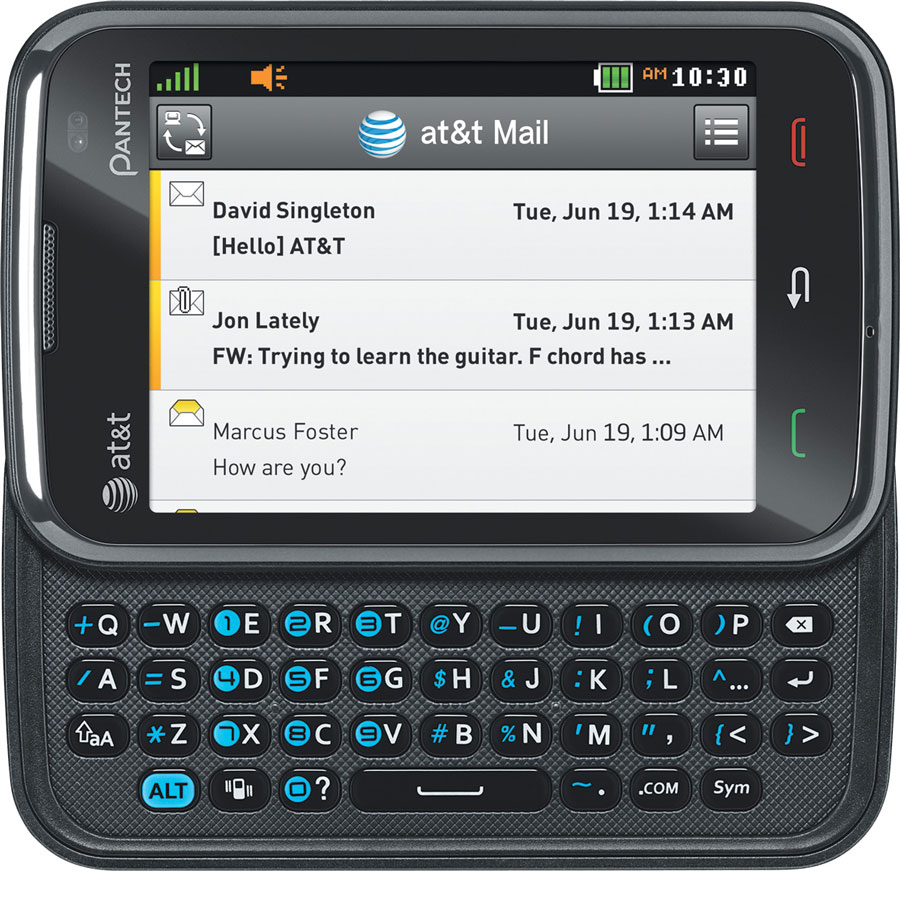 Pantech Renue P6030 AT&T 3G Touchscreen Bluetooth QWERTY Keyboard