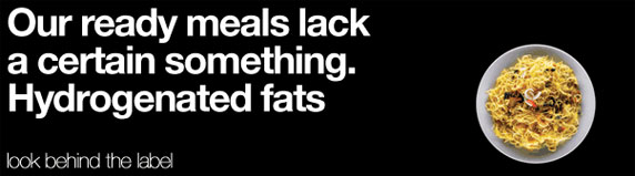 Our ready meals lack a certain something. Hydrogenated fats