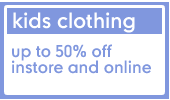 up to 50% off instore and online
