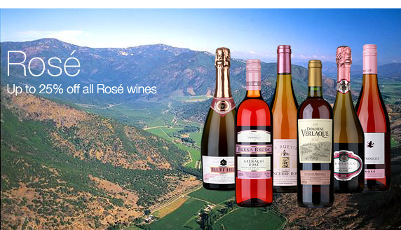 Up to 25% off Ros&eacute; wines