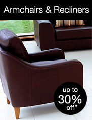 View All Armchairs and Recliners, up to 30% off selected leather 