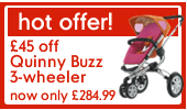 &pound;45 off Quinny Buzz 3-wheeler now only &pound;284.99
