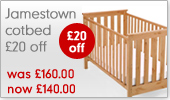 Jamestown cotbed &pound;20 off was &pound;160 now &pound;140