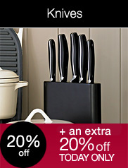 View Knives, 20% off + an extra 20% off today only
