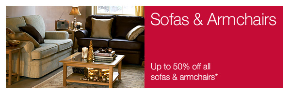 Sofas & Armchairs, Up to 50% off all sofas & armchairs*