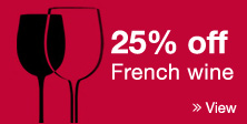View 25% off French Wine