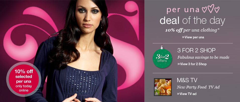 10% off selected per una