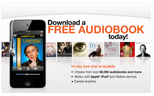 Download an audiobook to your iPod or mp3 player. Listen to digital audiobooks from audible.co.uk.