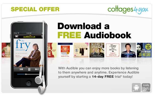 Download a free audiobook courtesy of Cottages for You and Audible.co.uk