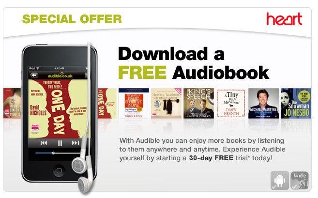Download a free audiobook courtesy of Heart and Audible.co.uk