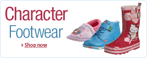 Great range of kids character footwear