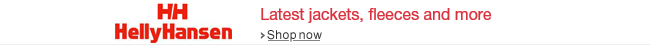 Latest jackets, fleeces and more from Helly Hansen