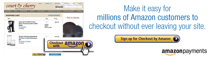 Checkout by Amazon is a complete checkout service for e-commerce sellers.