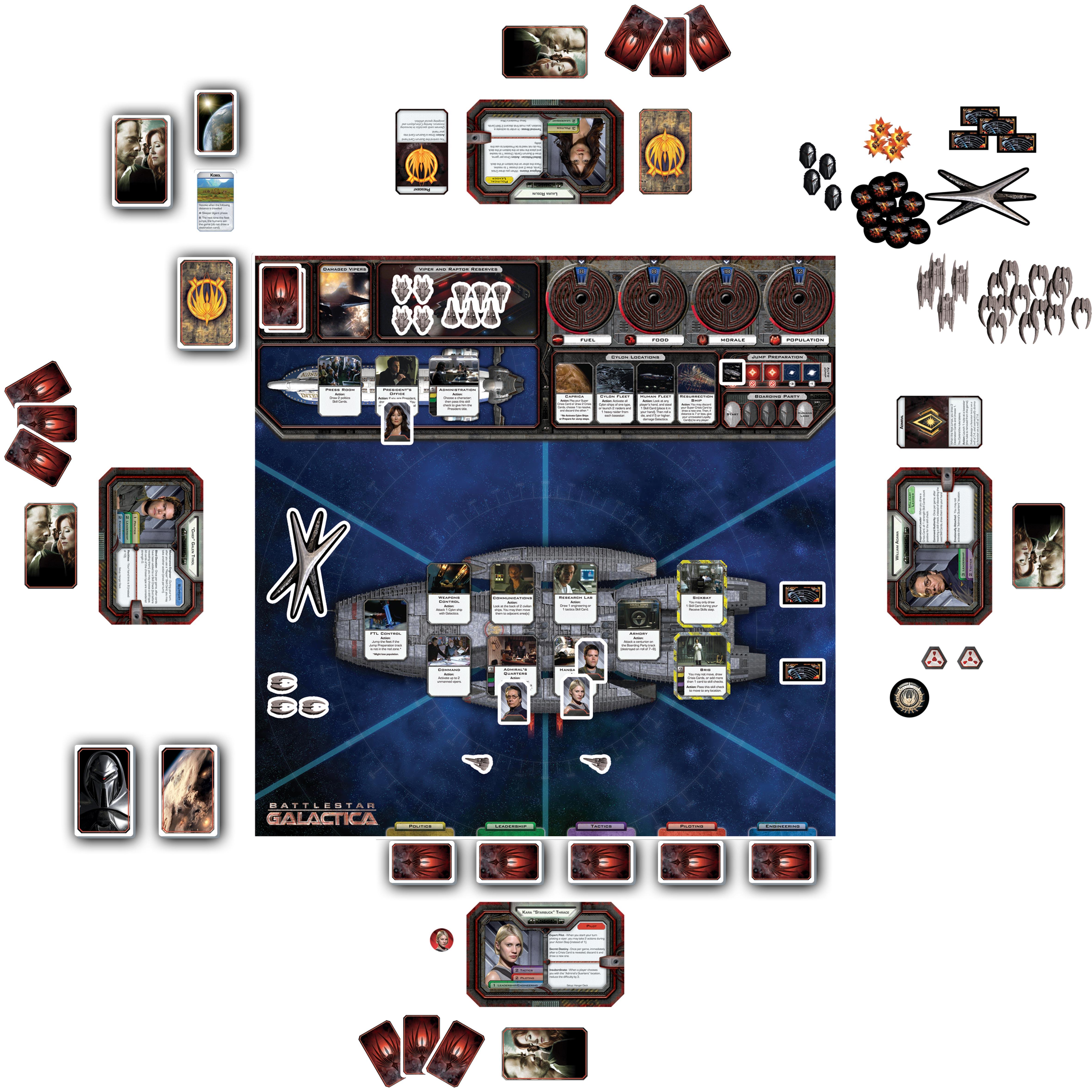 Battlestar Galactica The Board Game Corey Konieczka Amazon.co.uk