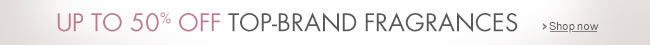 up to 50% off fragrances